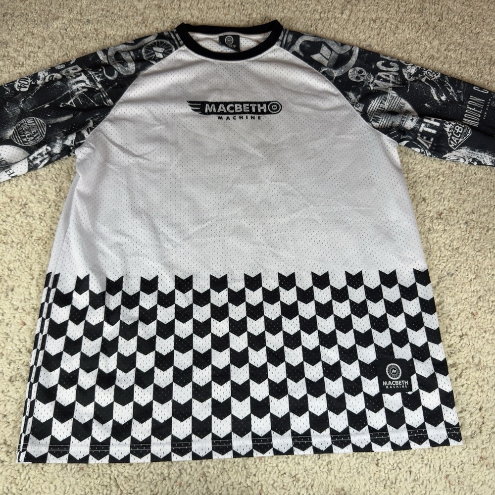 RARE!! Macbeth Machine‎ Racing Jersey Men's Size 2XL With Graphic Sleeves